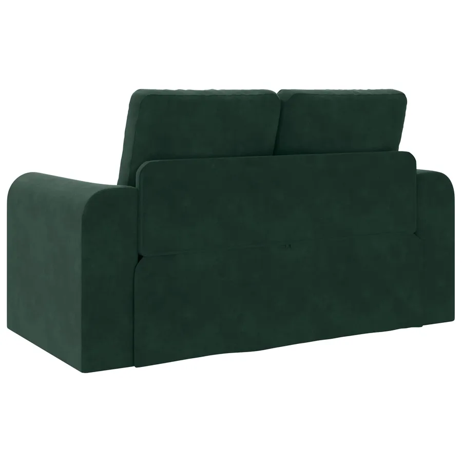 Canapé-Lit Vert foncé 148 x 71 x 83 cm Velours - 7