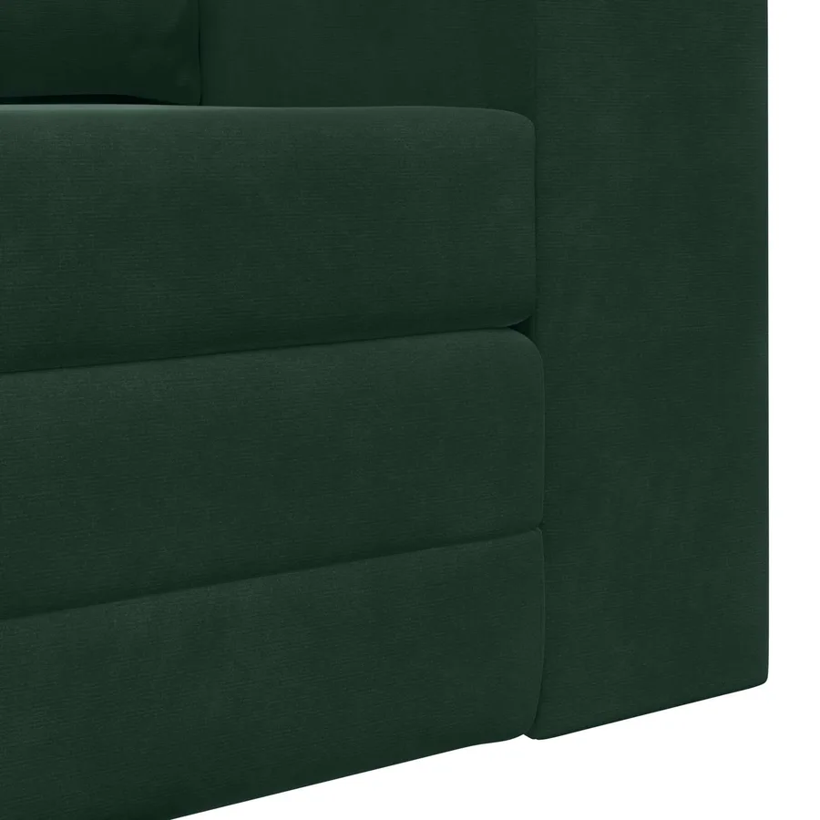 Canapé-Lit Vert foncé 148 x 71 x 83 cm Velours - 9