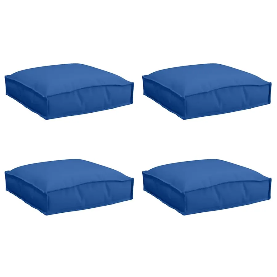 Coussin 4 pcs Bleu royal 40 x 40 x 8 cm Tissu Oxford - 2