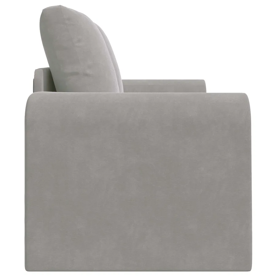 Canapé-Lit Gris clair 148 x 71 x 83 cm Velours - 6
