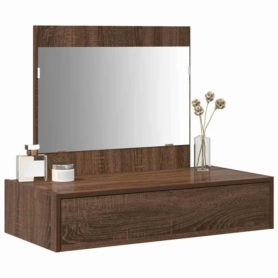 Table de Toilette Marron 83 x 40 x 70 cm Bois d'ingénierie - 3