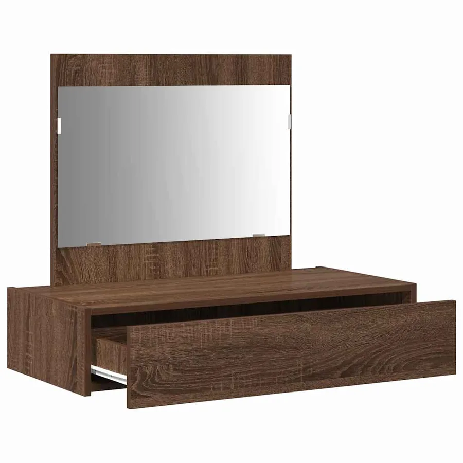 Table de Toilette Marron 83 x 40 x 70 cm Bois d'ingénierie - 5