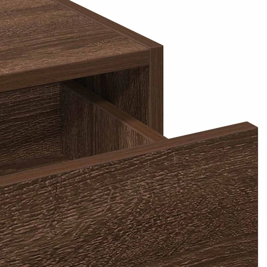 Table de Toilette Marron 83 x 40 x 70 cm Bois d'ingénierie - 9