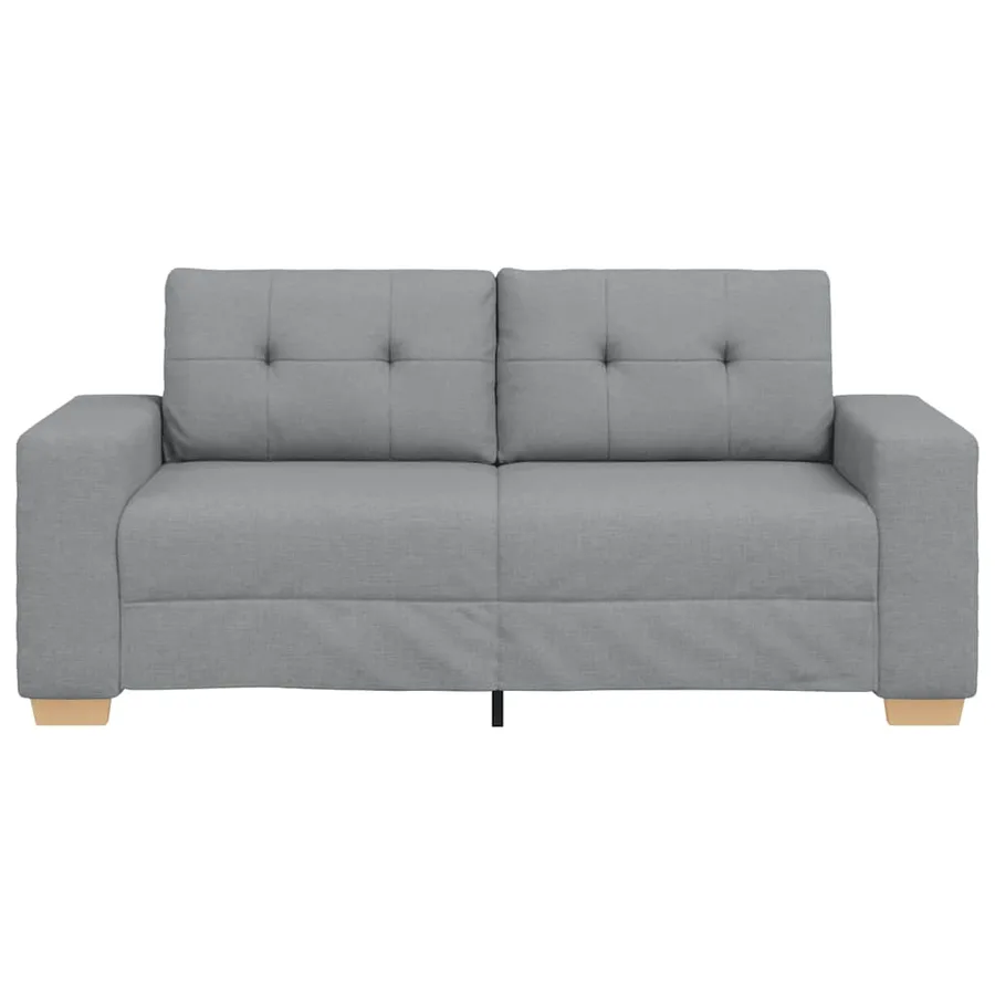 Canapé deux places gris clair 180 x 77 x 82 cm en tissu - 4