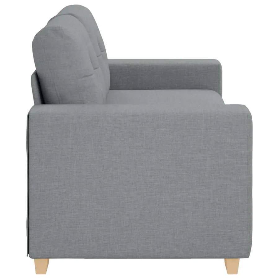 Canapé deux places gris clair 180 x 77 x 82 cm en tissu - 5