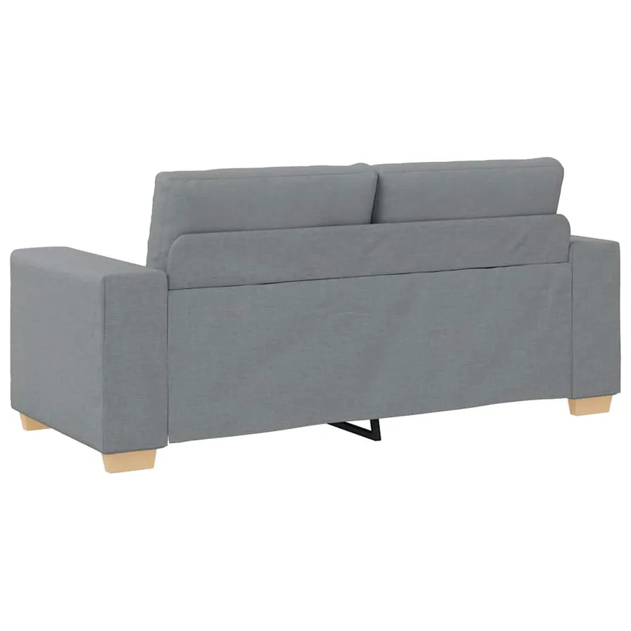 Canapé deux places gris clair 180 x 77 x 82 cm en tissu - 6