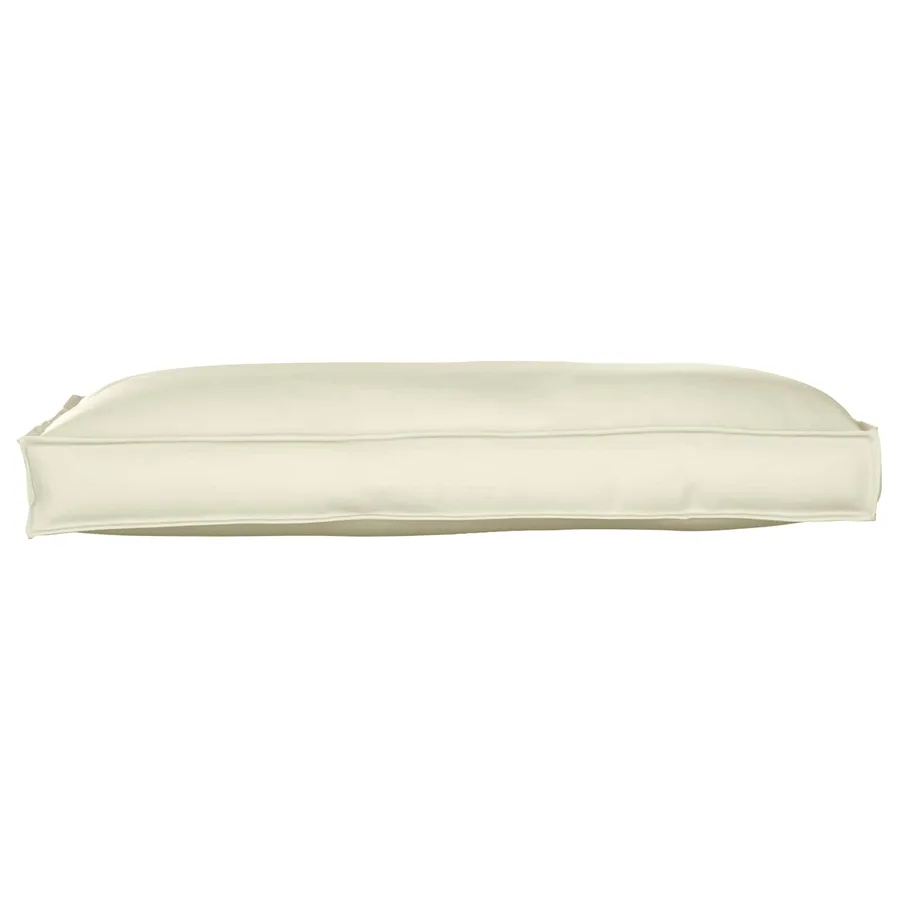 Coussin Crème 120 x 60 x 12 cm Tissu Oxford - 4
