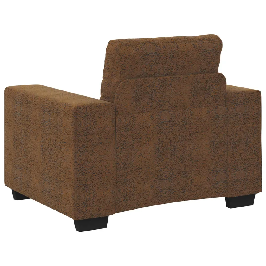 Fauteuil marron 59 cm similicuir - 6
