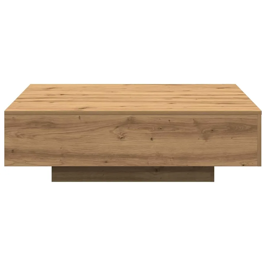 Table basse Chêne artisanal 100 x 100 x 31 cm - 5
