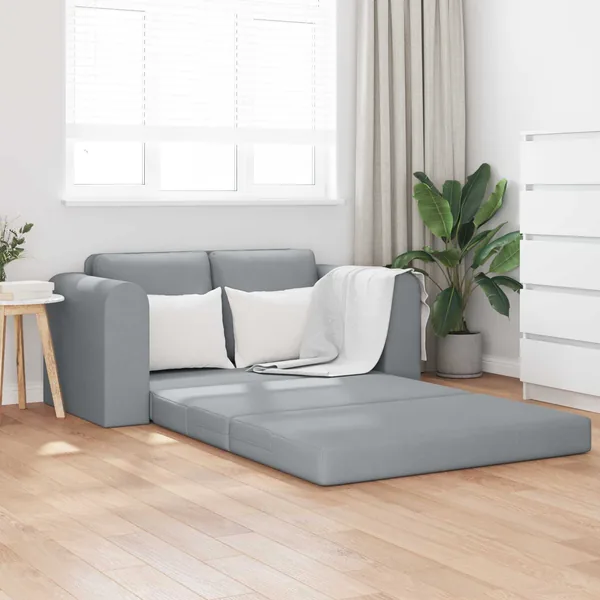 Canapé-Lit 60cm Gris clair tissu