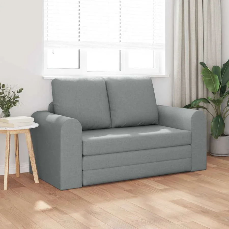 Canapé-Lit 60cm Gris clair tissu - 3