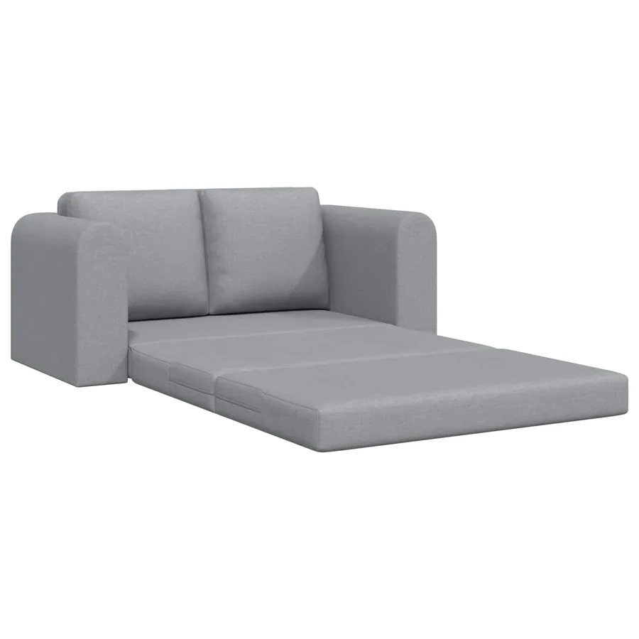Canapé-Lit 60cm Gris clair tissu - 4