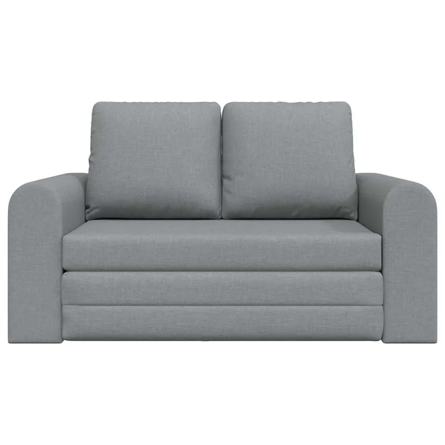Canapé-Lit 60cm Gris clair tissu - 5
