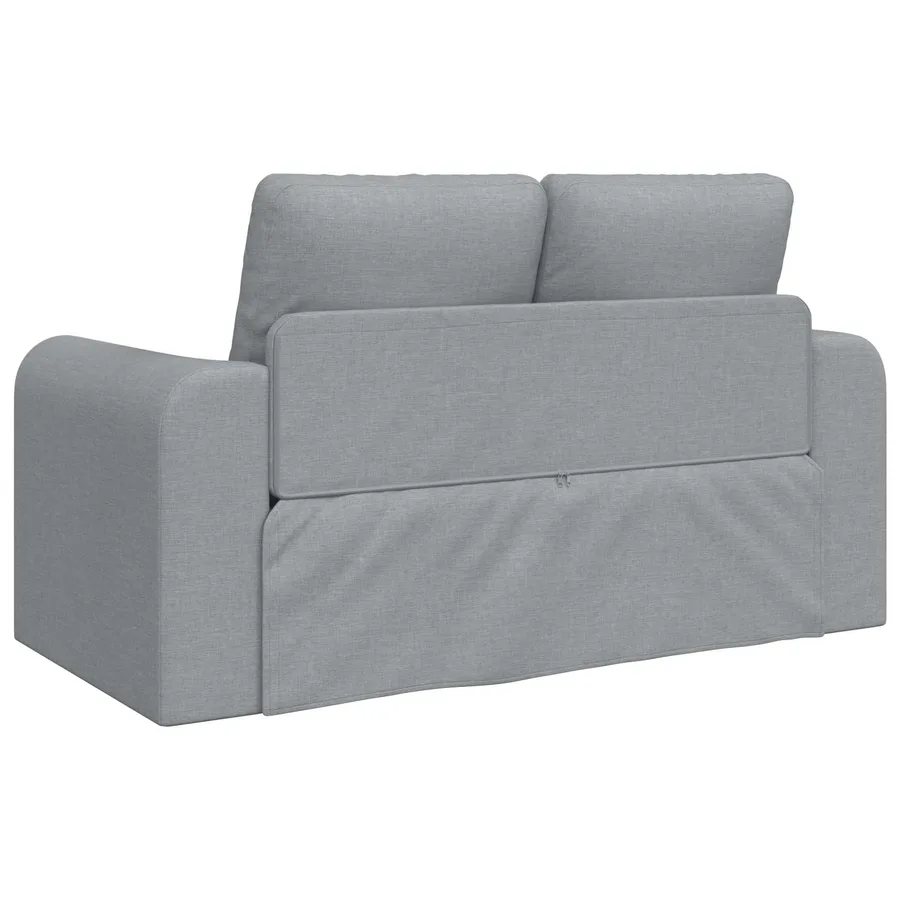 Canapé-Lit 60cm Gris clair tissu - 7