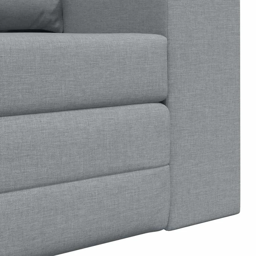 Canapé-Lit 60cm Gris clair tissu - 9