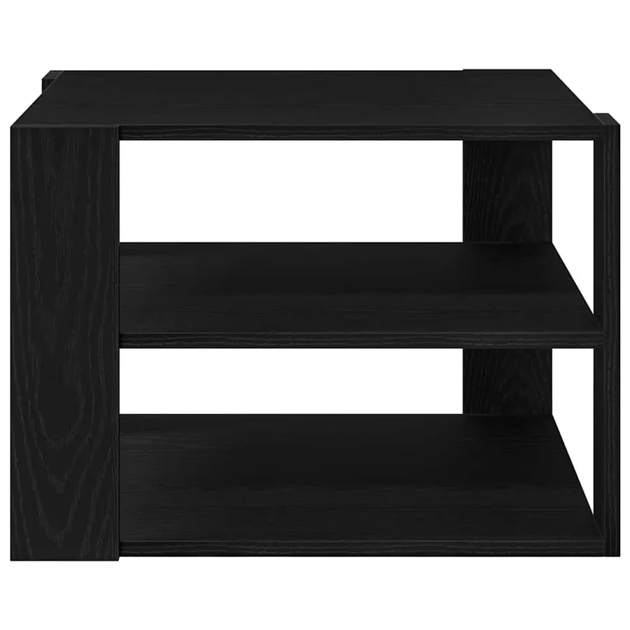 Table basse Chêne Noir 58 x 58 x 40 cm Bois d’ingénierie - 6
