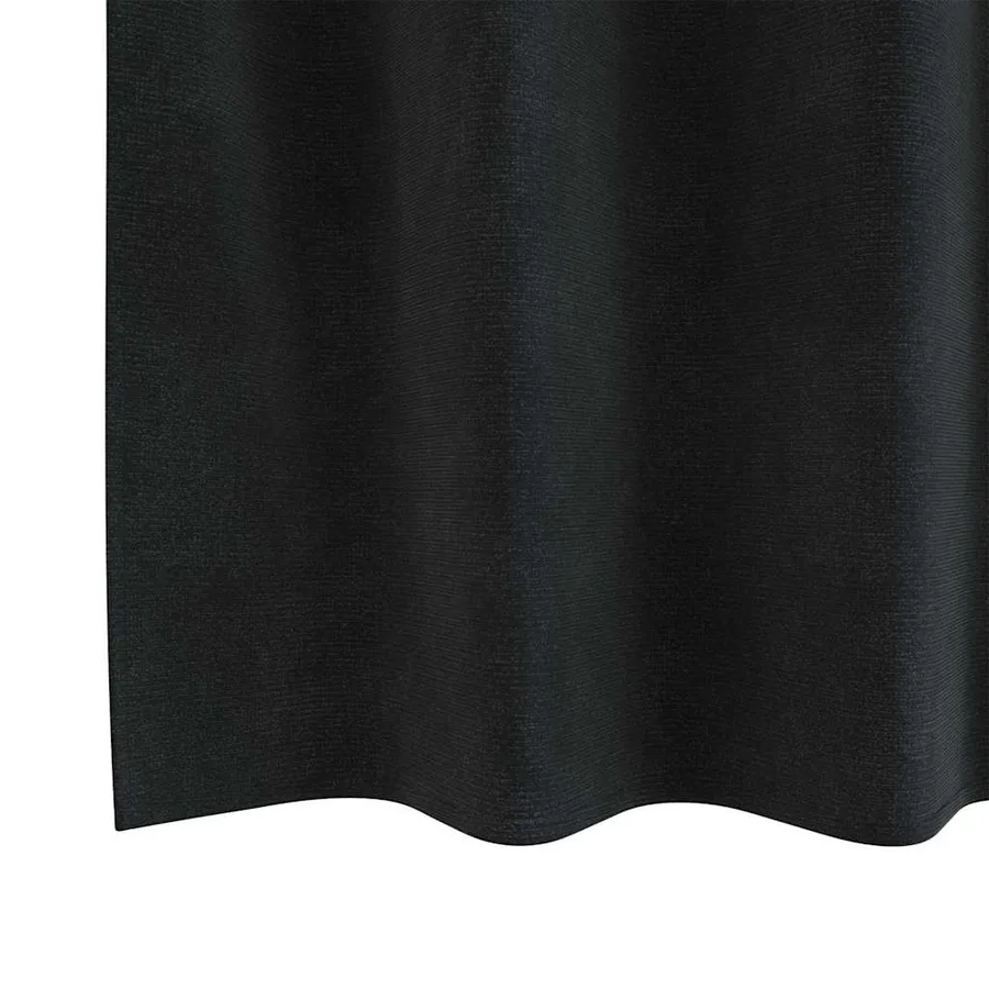 Rideaux occultants 2 pcs Noir 140 x 225 cm Velours - 6