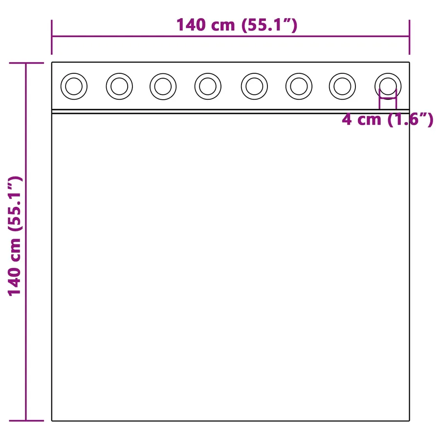 Rideaux occultants 2 pcs Jaune moutarde 140 x 140 cm Velours - 6