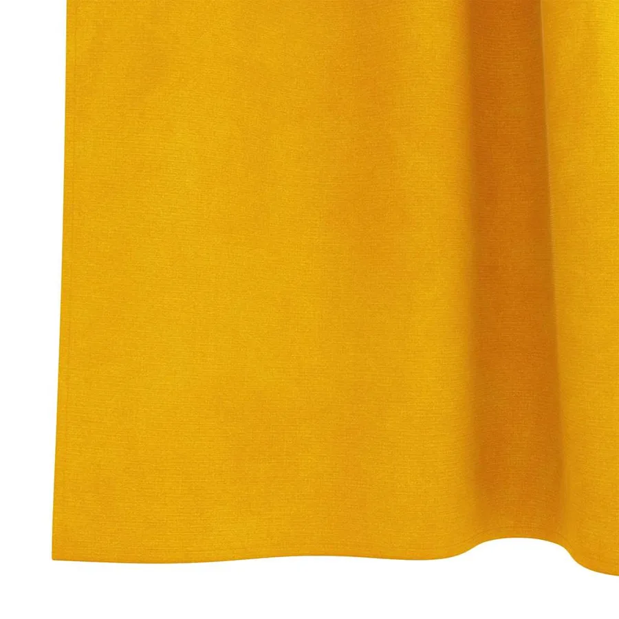 Rideaux occultants 2 pcs Jaune moutarde 140 x 260 cm Velours - 6