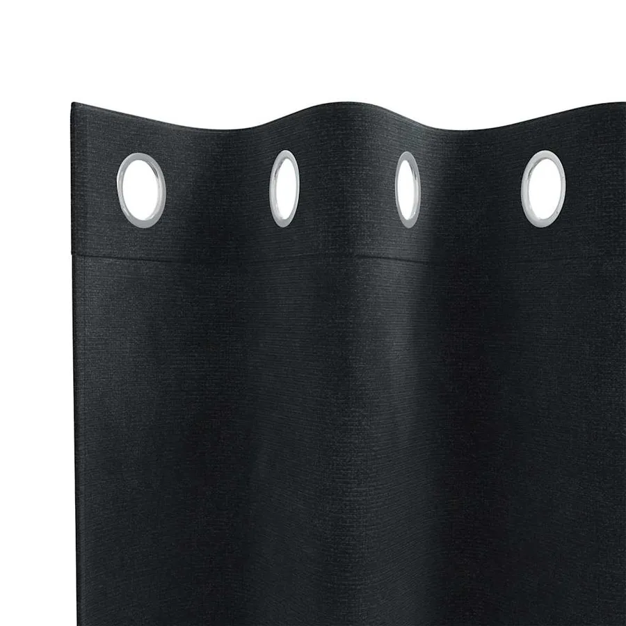 Rideaux occultants 2 pcs Noir 140 x 260 cm Velours - 5