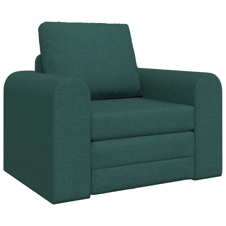 Canapé-Lit Vert foncé 98 x 71 x 83 cm tissu - 2