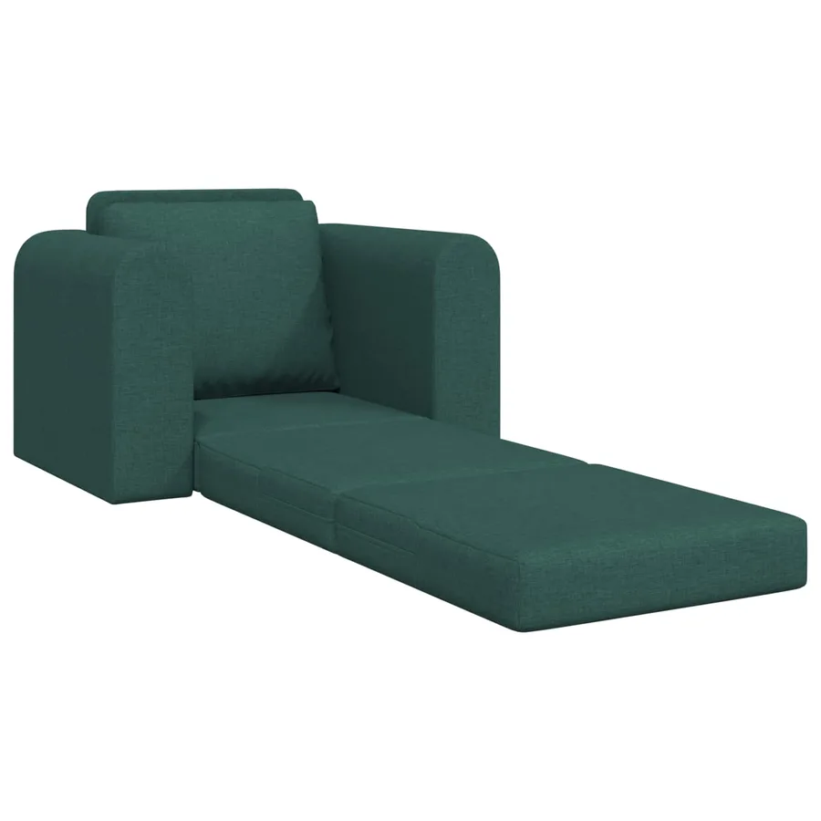 Canapé-Lit Vert foncé 98 x 71 x 83 cm tissu - 4