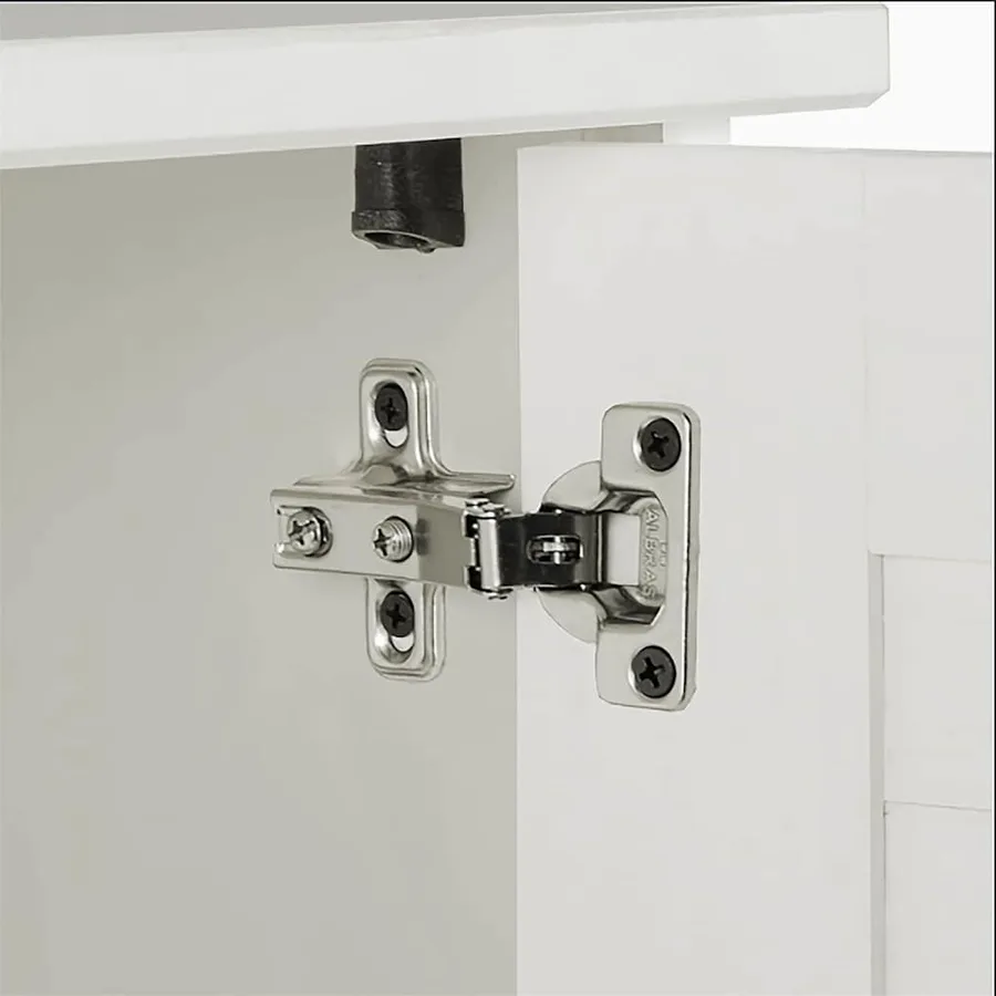 Cabinet pour lave-linge avec porte VIGO Blanc et Blanc Antique - 9