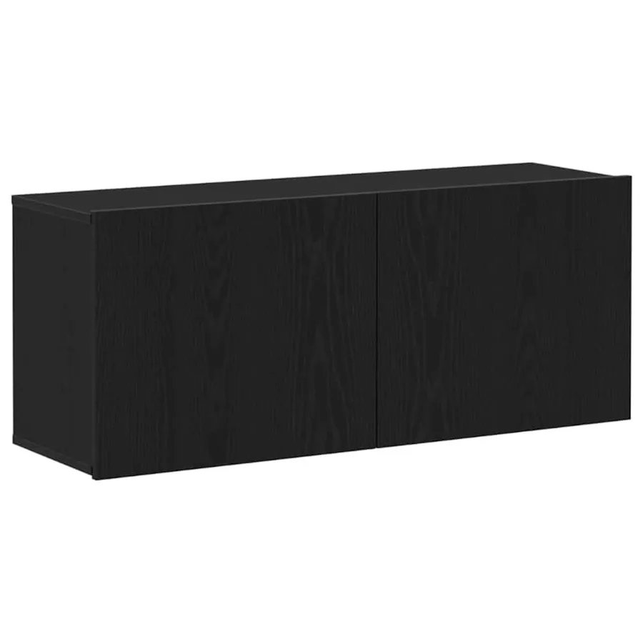 Ensemble meuble TV 100 x 30 x 41 cm Chêne noir - 2