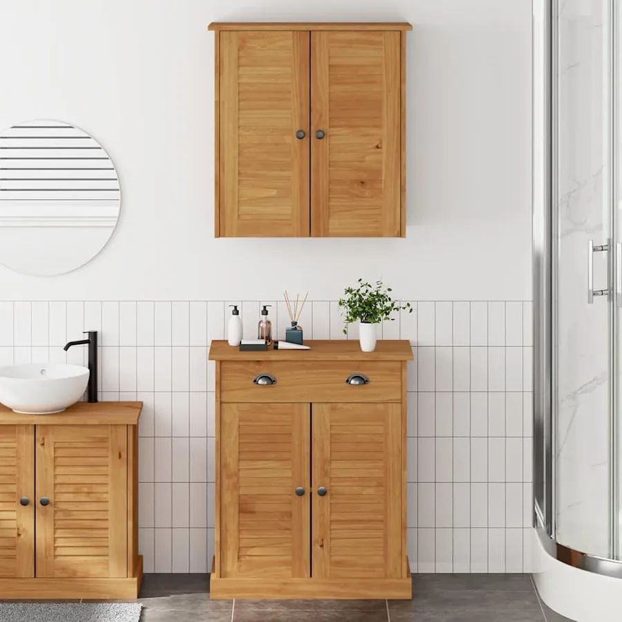 Ensemble de mobilier de salle de bain avec étagère VIGO 2 pcs