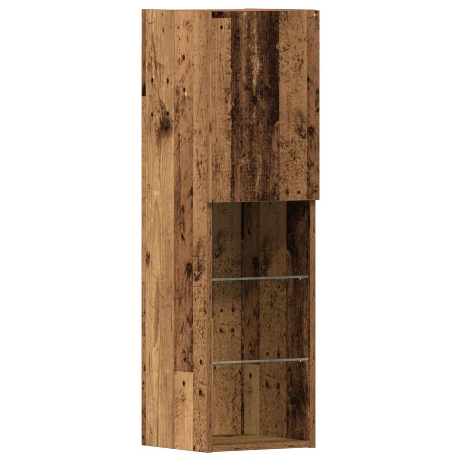 Meuble TV 4 pcs Bois ancien Bois d'ingénierie - 10