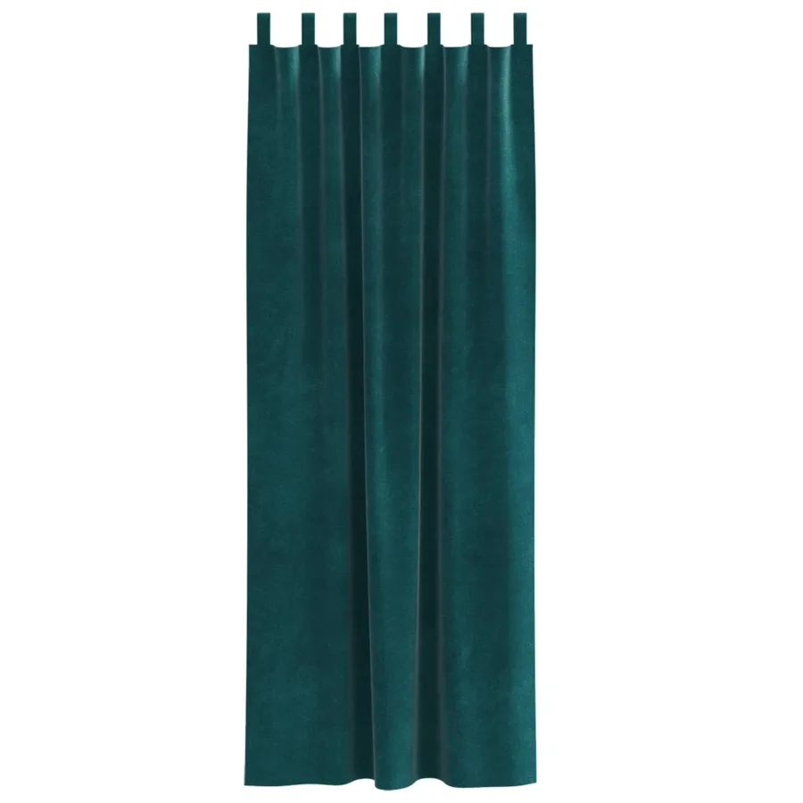 Rideaux occultants 2 pcs Vert foncé 140 x 245 cm Velours - 4