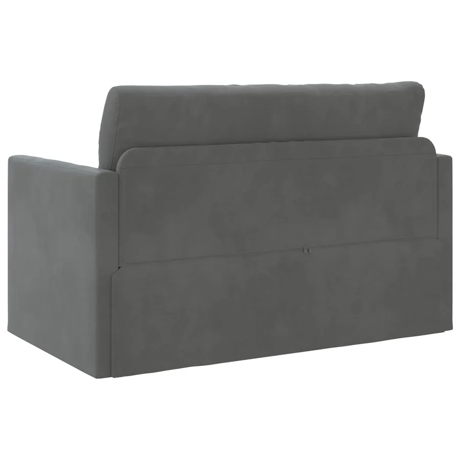 Canapé-Lit Gris foncé 124 x 71 x 78 cm Velours - 7