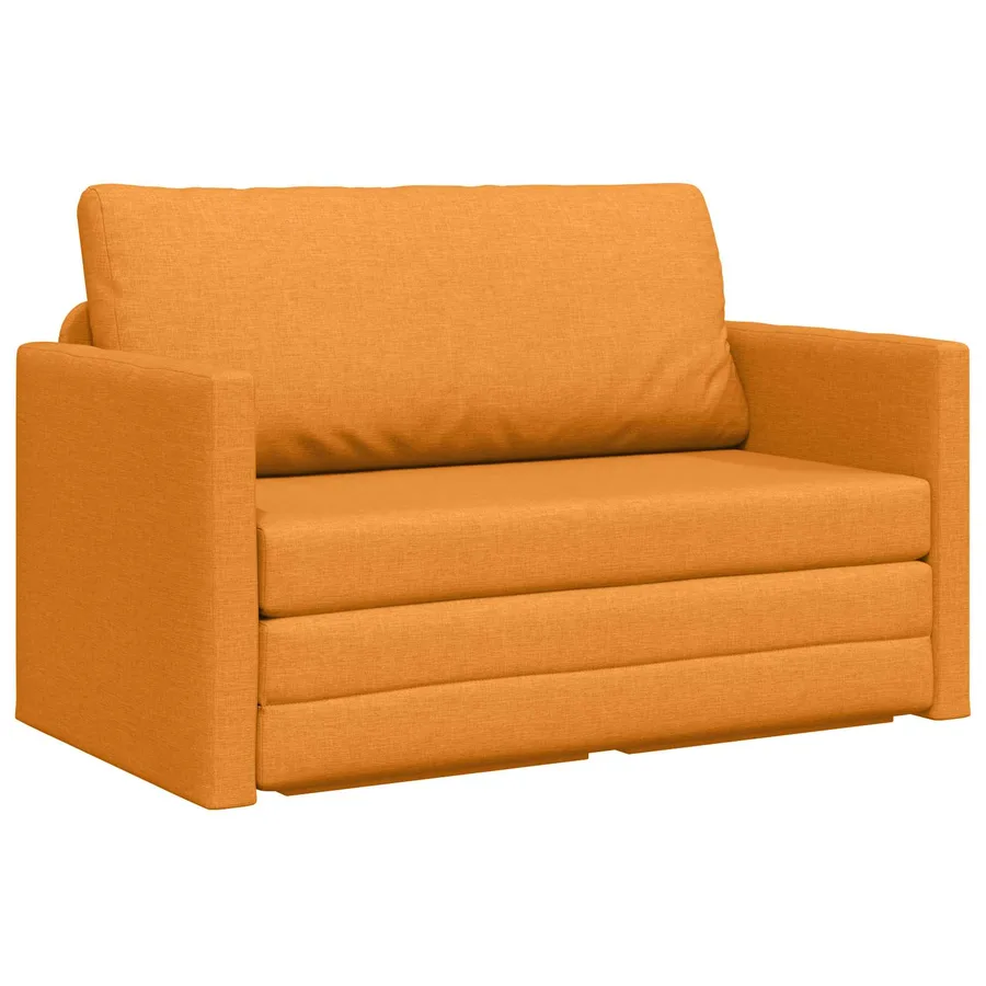 Canapé-Lit 110cm Jaune foncé tissu - 2