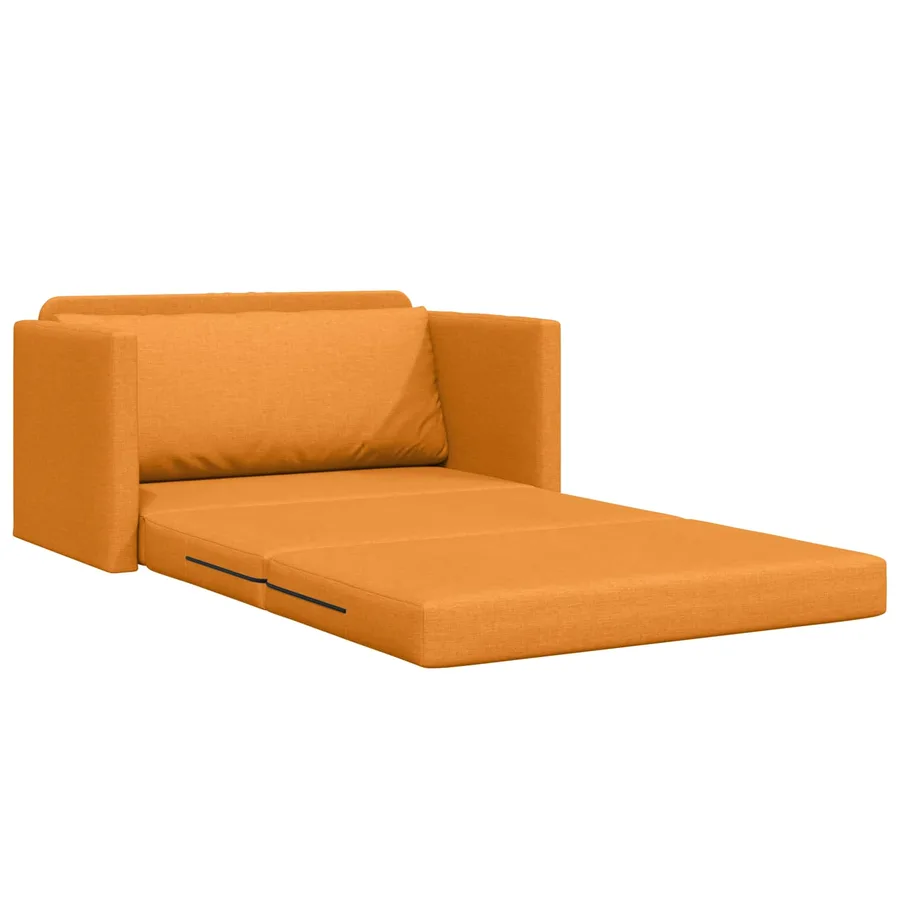 Canapé-Lit 110cm Jaune foncé tissu - 4