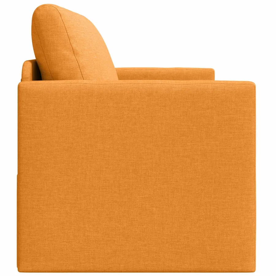 Canapé-Lit 110cm Jaune foncé tissu - 6