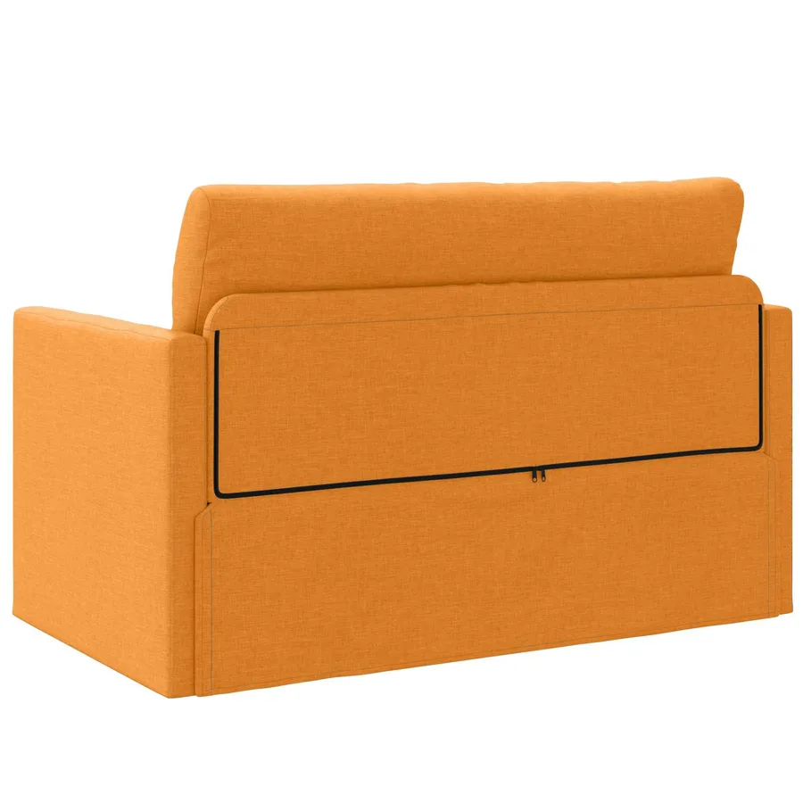 Canapé-Lit 110cm Jaune foncé tissu - 7