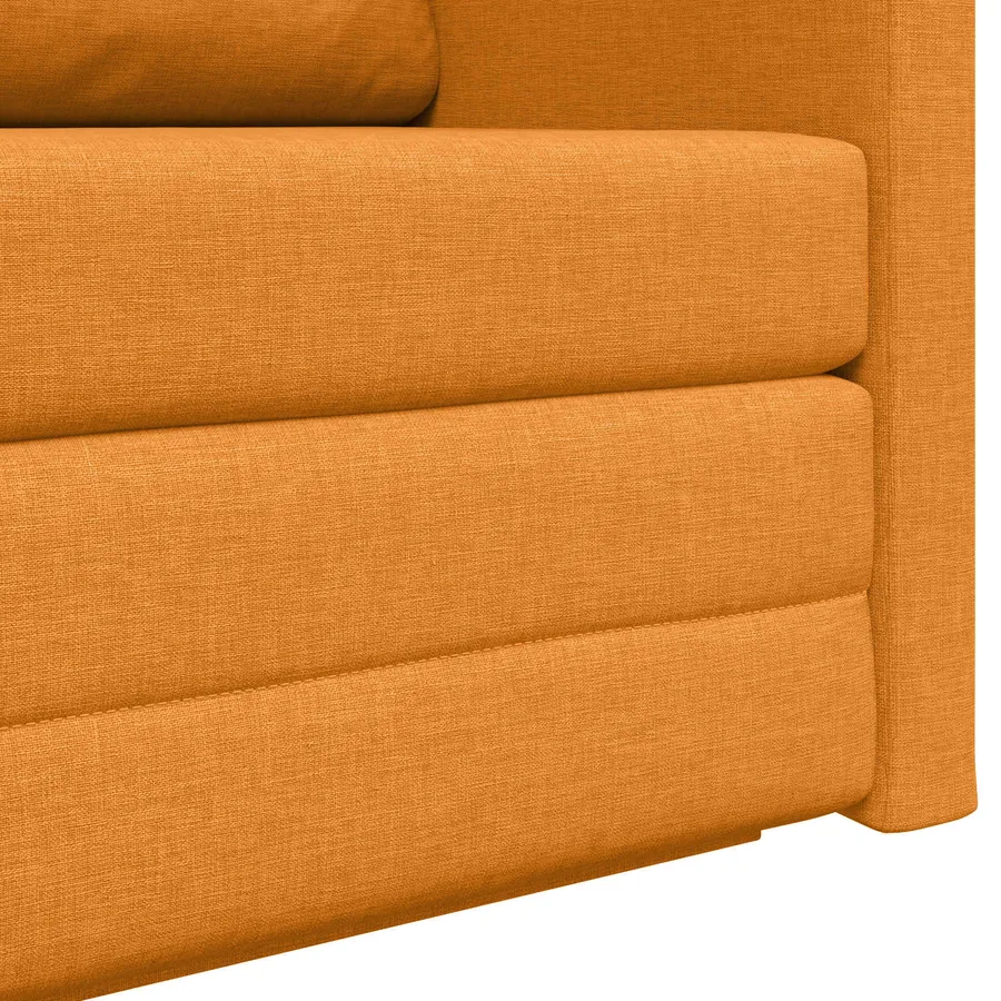 Canapé-Lit 110cm Jaune foncé tissu - 9