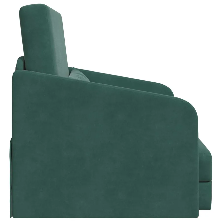 Canapé-Lit Vert foncé 65 x 80 x 83 cm Velours - 6