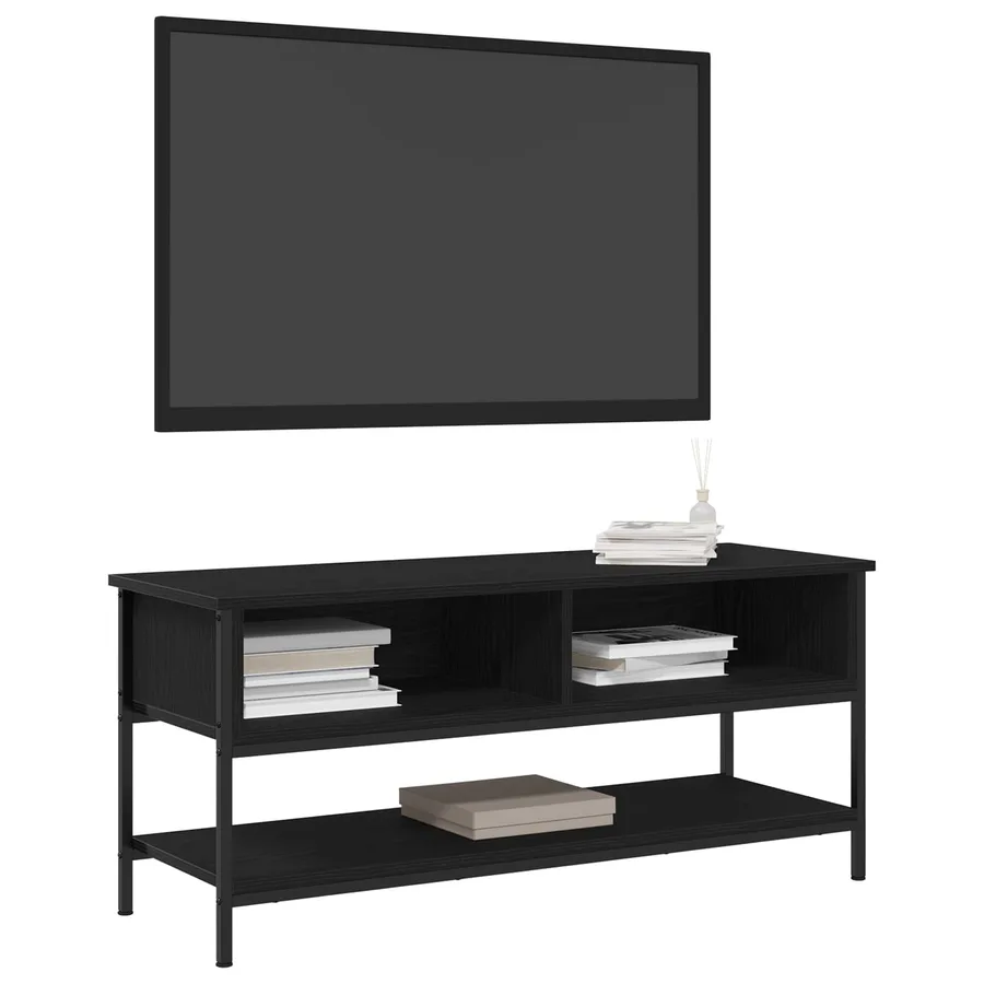 Ensemble meuble TV Montage mural Chêne noir 100 x 35 x 45 cm - 3