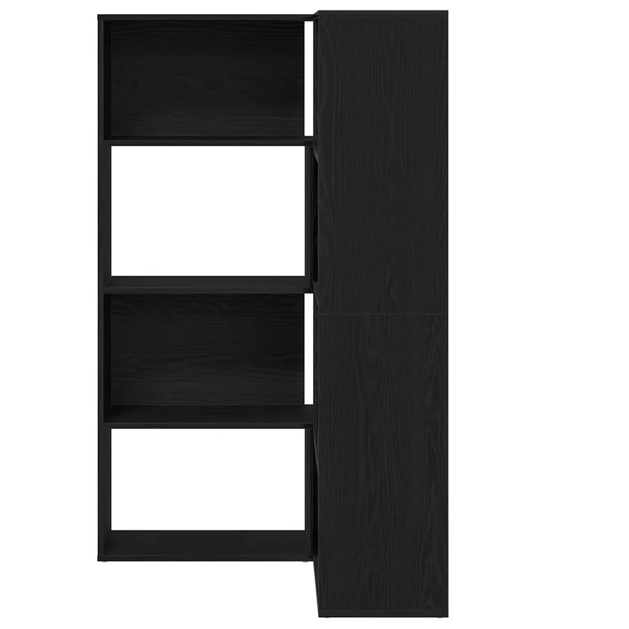Armoire 6 niveaux 85 x 85 x 140 cm Bois d'ingénierie Chêne noir - 4