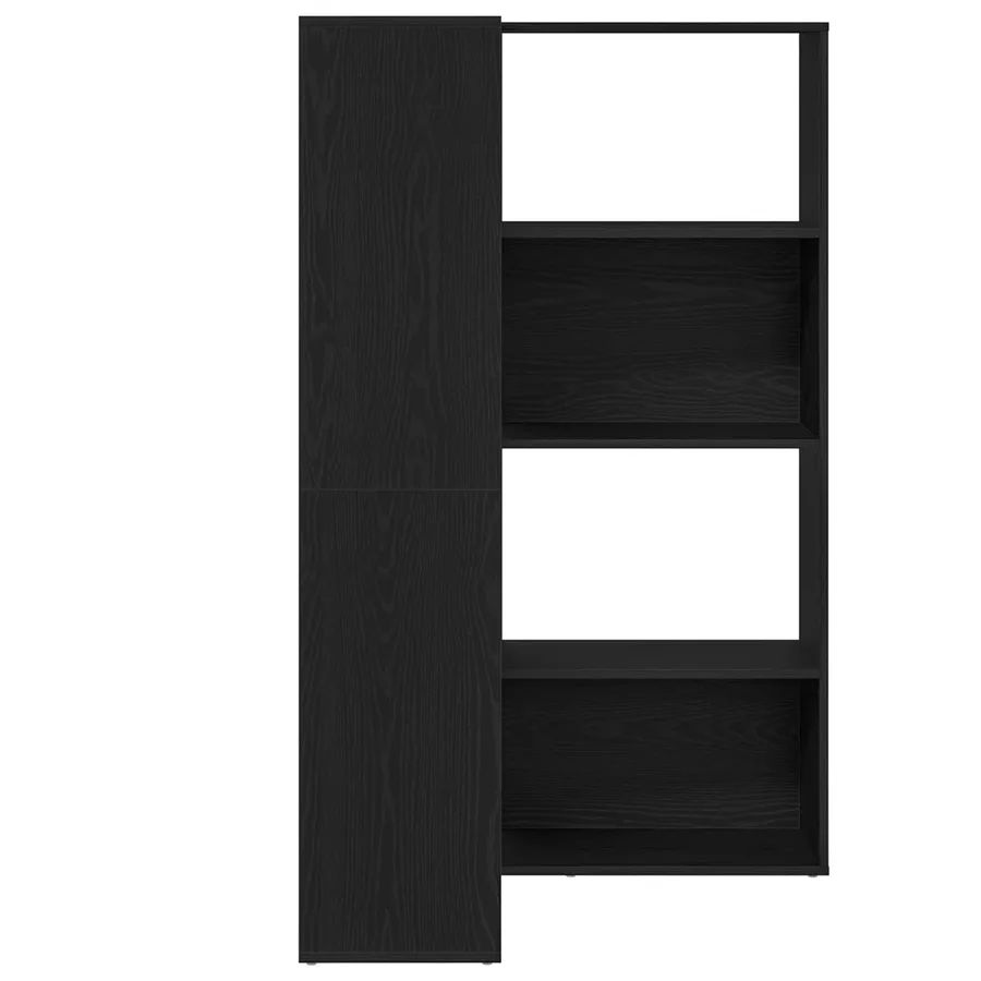 Armoire 6 niveaux 85 x 85 x 140 cm Bois d'ingénierie Chêne noir - 5