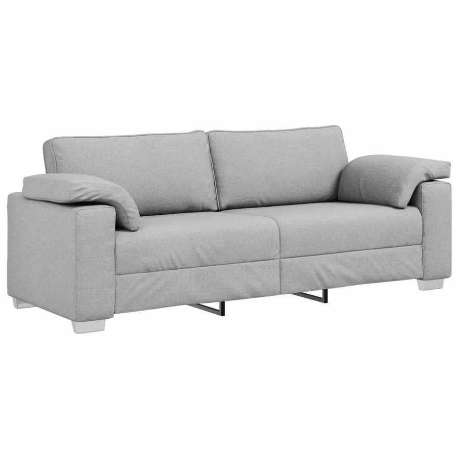 Sofa 3 places Gris nuage 220 cm tissu - 2