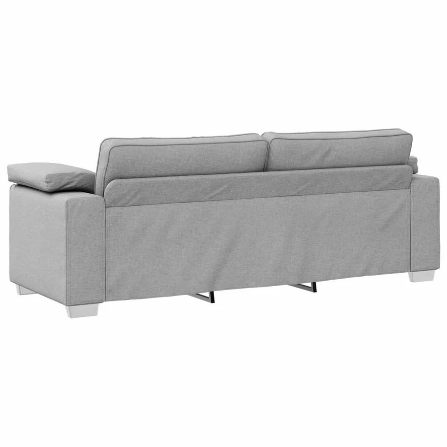 Sofa 3 places Gris nuage 220 cm tissu - 6