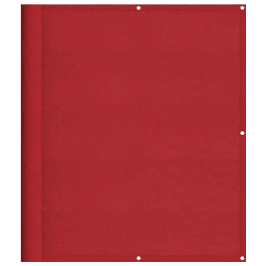 Paravent de balcon rouge 120 x 1000 cm 100 % polyester Oxford - 2