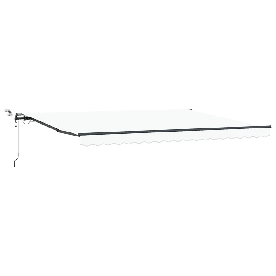 Auvent rétractable Blanc 450 × 300 cm Polyester - 2