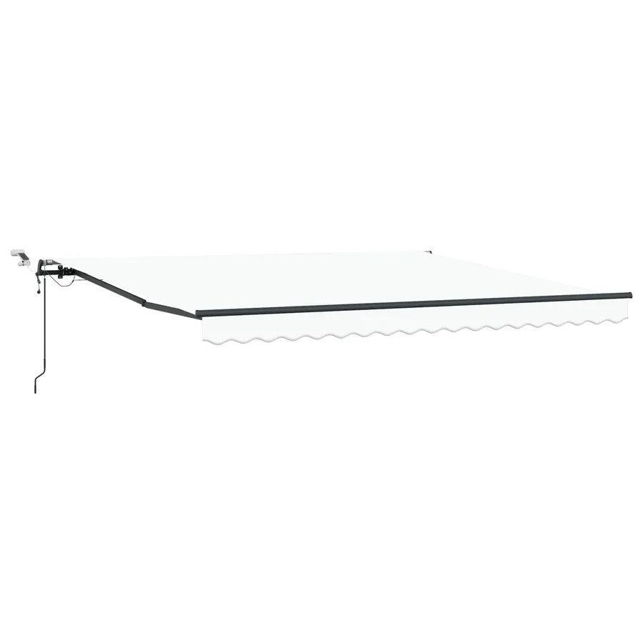 Auvent rétractable Blanc 400 × 350 cm Polyester - 2