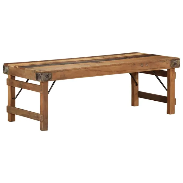 Table basse Marron 110 x 55 x 40 cm Bois Recyclé Solide