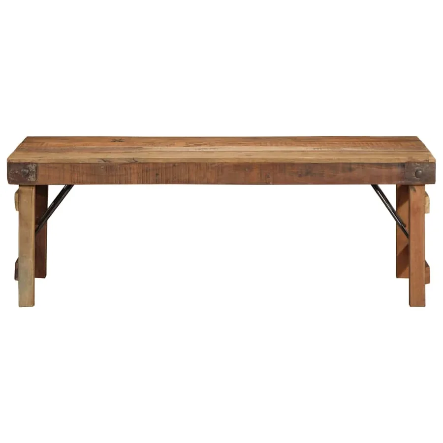 Table basse Marron 110 x 55 x 40 cm Bois Recyclé Solide - 3