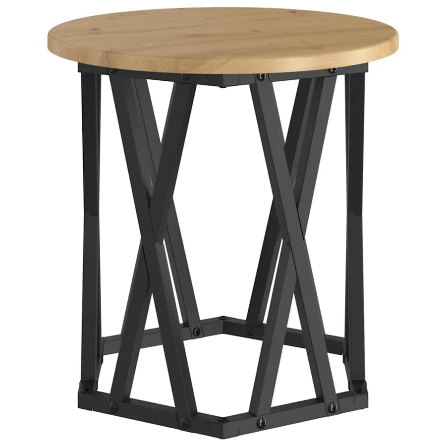 Table d'appoint 2 pcs Chêne artisanal 50 x 50 x 40 cm - 7