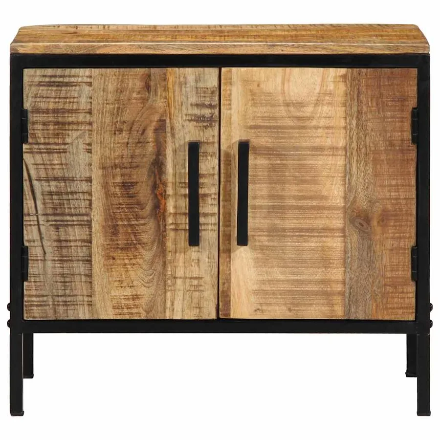 Cabinet de chevet Marron et Noir 50 x 30 x 45 cm - 5